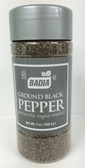 Badia Pepper Ground Black; 7 Ounces; 12 Per Case