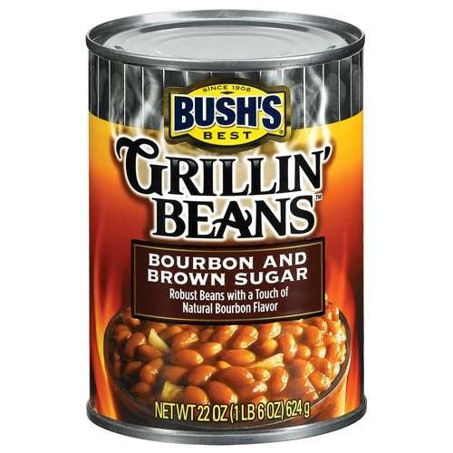 Bush's Best Grillin' Beans Bourbon And Brown Sugar; 22 Ounces; 12 Per Case