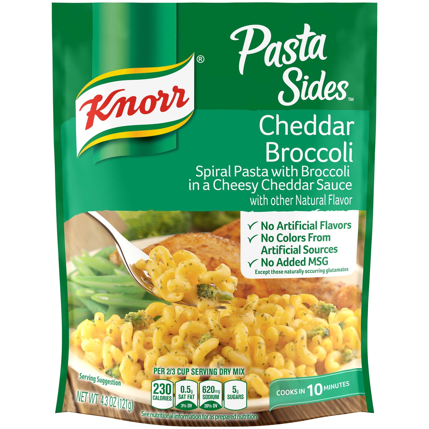 Knorr Pasta & Sides Cheddar Broccoli; 4.3 Ounces; 12 Per Case