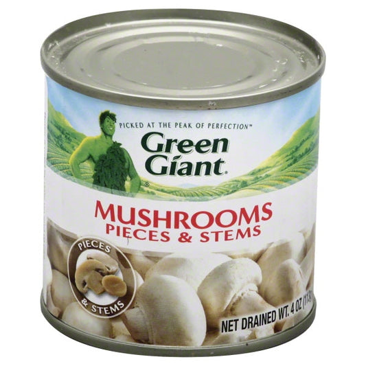 Green Giant Green Giant Vegetable Mushroom Pieces & Stems; 4 Ounces; 24 Per Case
