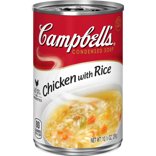 Campbell's Condensed Soup Red & White Chicken And Rice; 10.5 Ounces; 12 Per Case - High Mart Wholesale