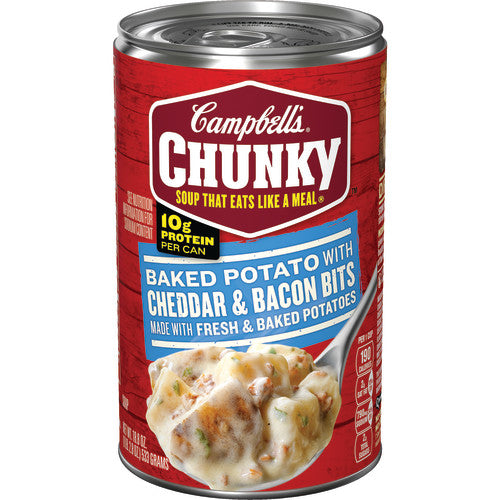 Campbell's Soup Chunky Baked Potato Cheddar & Bacon; 18.8 Ounces; 12 Per Case - High Mart Wholesale