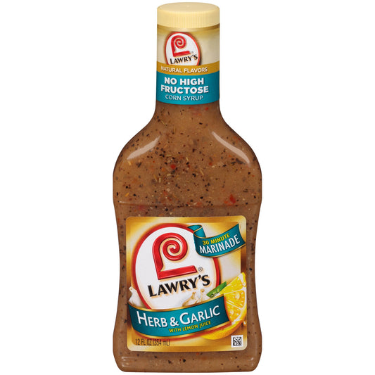 Lawry's Marinade Herb & Garlic With Lemon; 12 Fluid Ounces; 6 Per Case