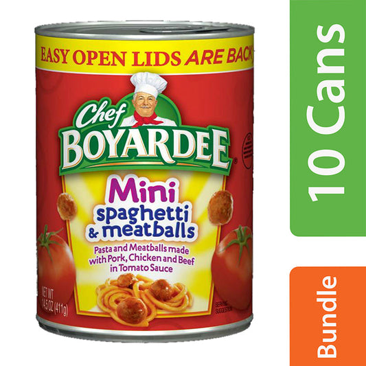 Chef Boyardee Chef Boyardee Mini Bites Spaghetti & Meatballs; 14.5 Ounces; 24 Per Case - High Mart Wholesale