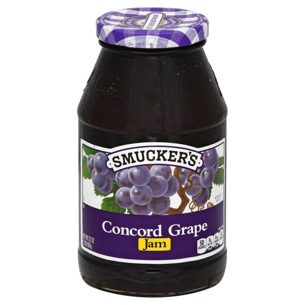 Smucker's Jam Grape; 32 Ounces; 12 Per Case - High Mart Wholesale