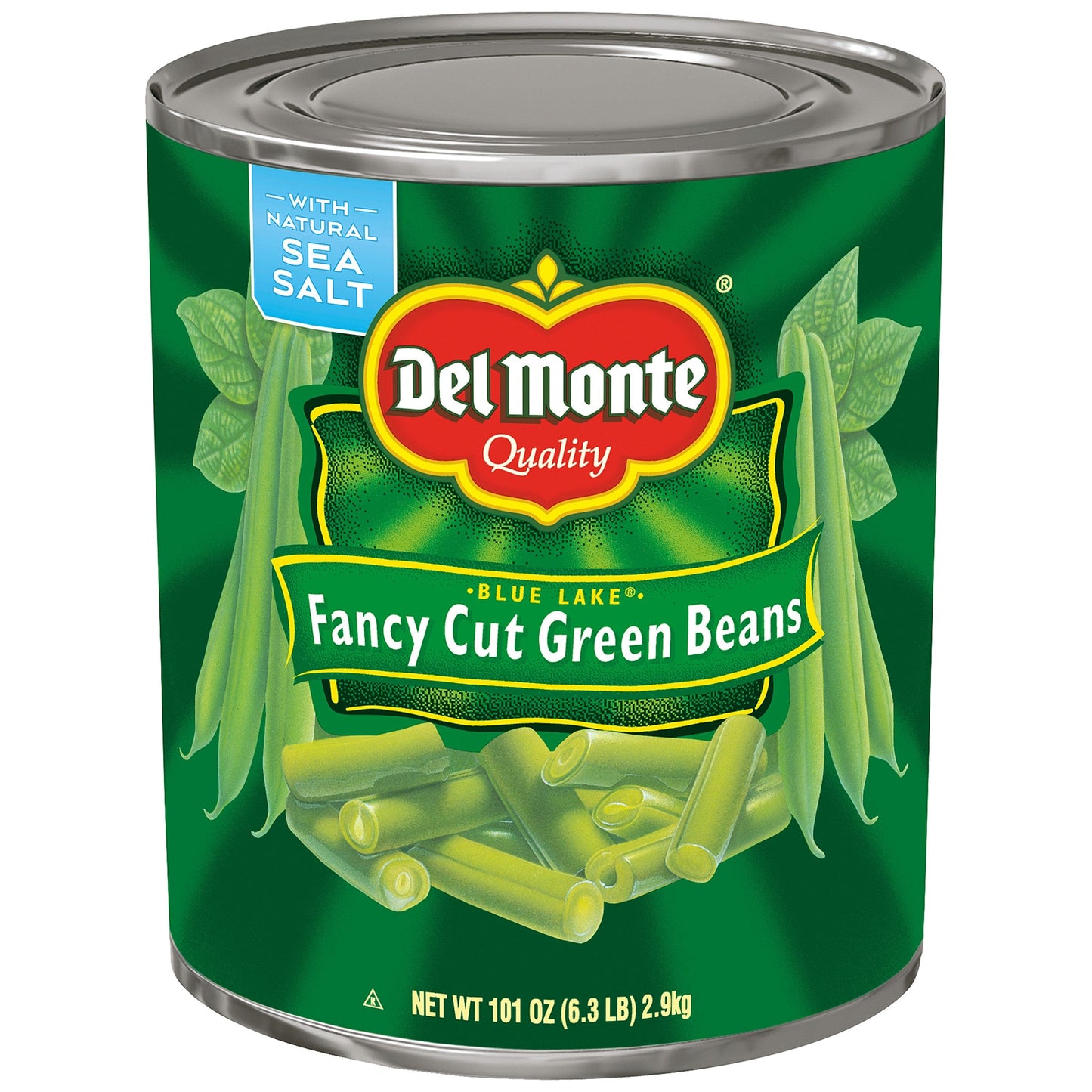 Del Monte Fancy Cut Green Beans; 101 Ounces; 6 Per Case