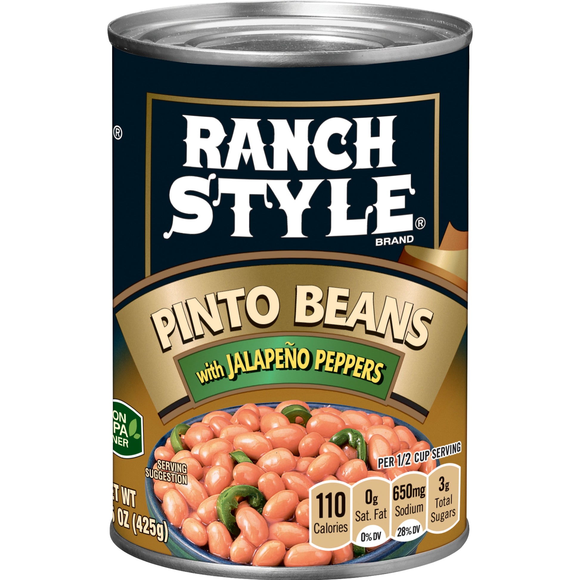 Ranch Style Ranch Style Pinto Beans Jalapeno; 15 Ounces; 12 Per Case - High Mart Wholesale