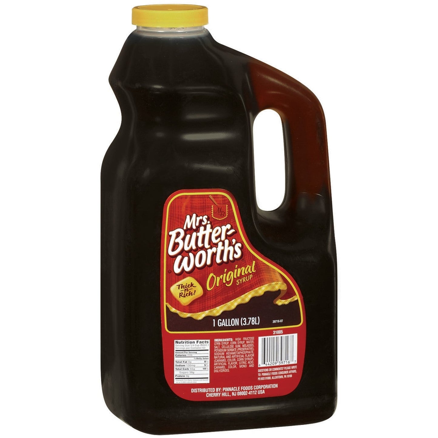 Mrs. Butterworth Original Syrup Bulk; 128 Fluid Ounce; 4 Per Case - High Mart Wholesale