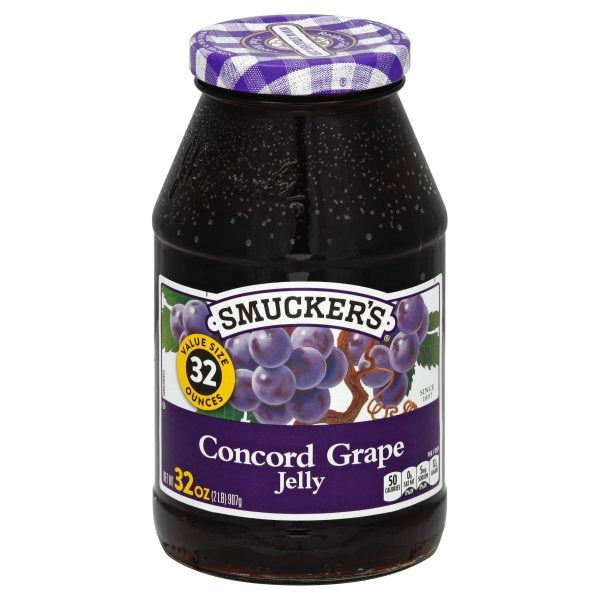 Smucker's Grape Jelly; 32 Ounces; 12 Per Case - High Mart Wholesale