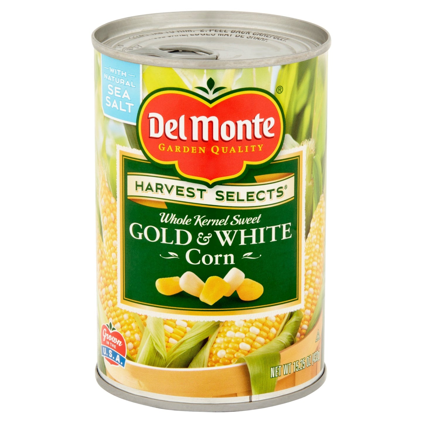 Del Monte Corn Gold & White Easy Open; 15.25 Ounces; 12 Per Case