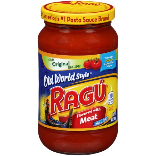 Ragu Sauce With Meat Spaghetti; 14 Ounces; 12 Per Case