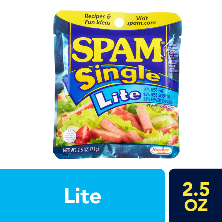 Spam Singles - Lite; 2.5 Ounce; 24 Per Case