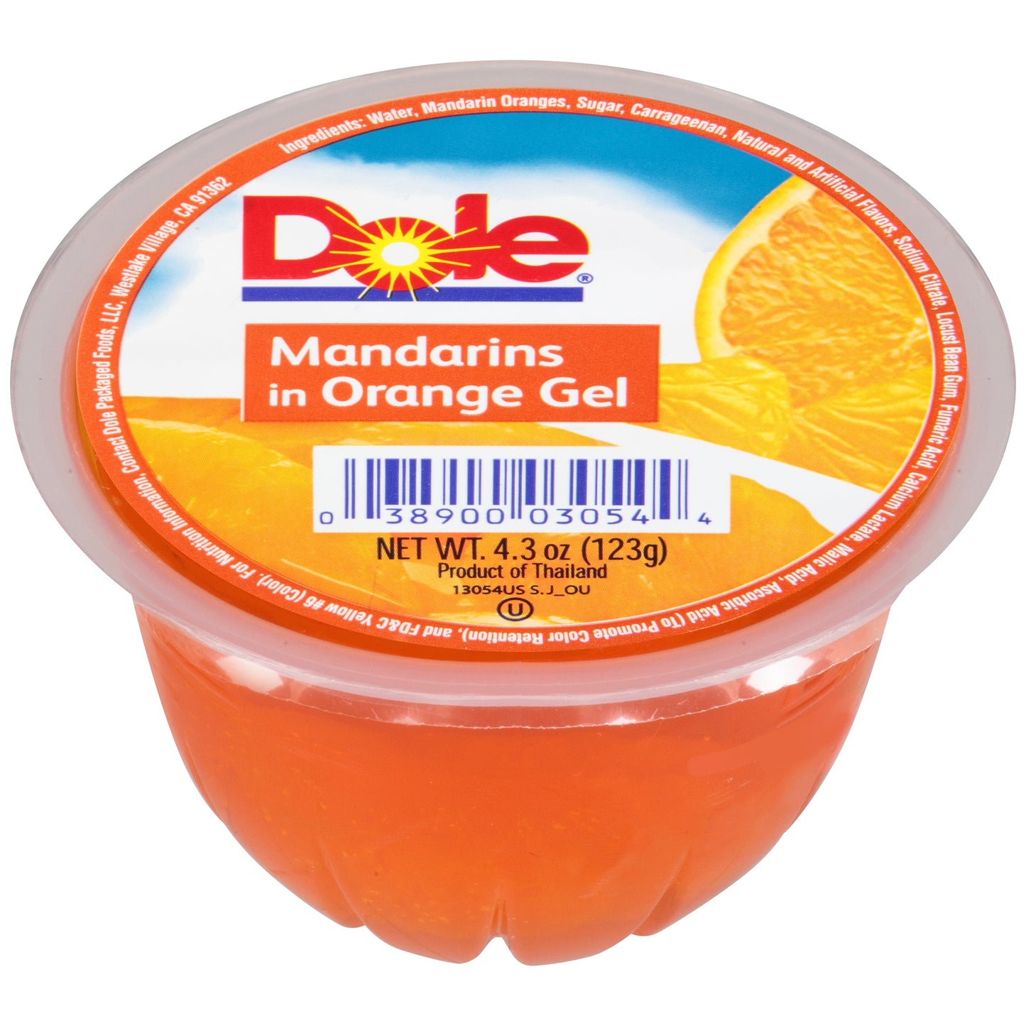 Dole Mandarin In Orange Gel; 4.32 Ounces; 36 Per Case