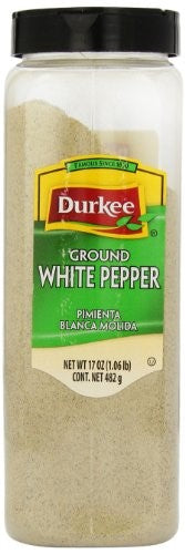 Durkee Ground White Pepper; 17 Ounce; 6 Per Case - High Mart Wholesale