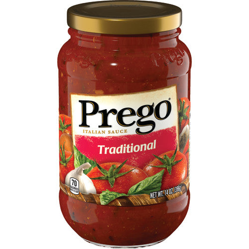 Prego Sauce Regular Spaghetti; 14 Ounces; 12 Per Case - High Mart Wholesale