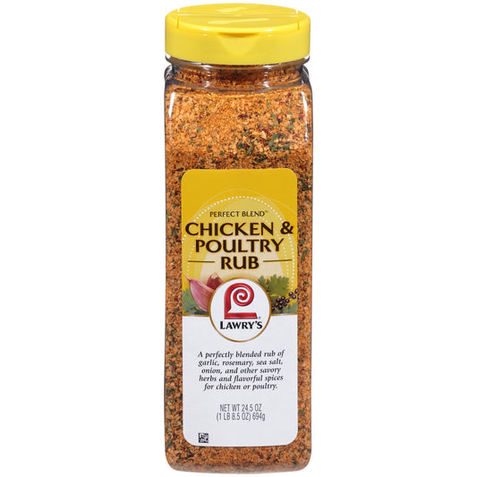 Lawry's Perfect Blend Chicken Rub And Seasoning; 24.5 Ounces; 6 Per Case