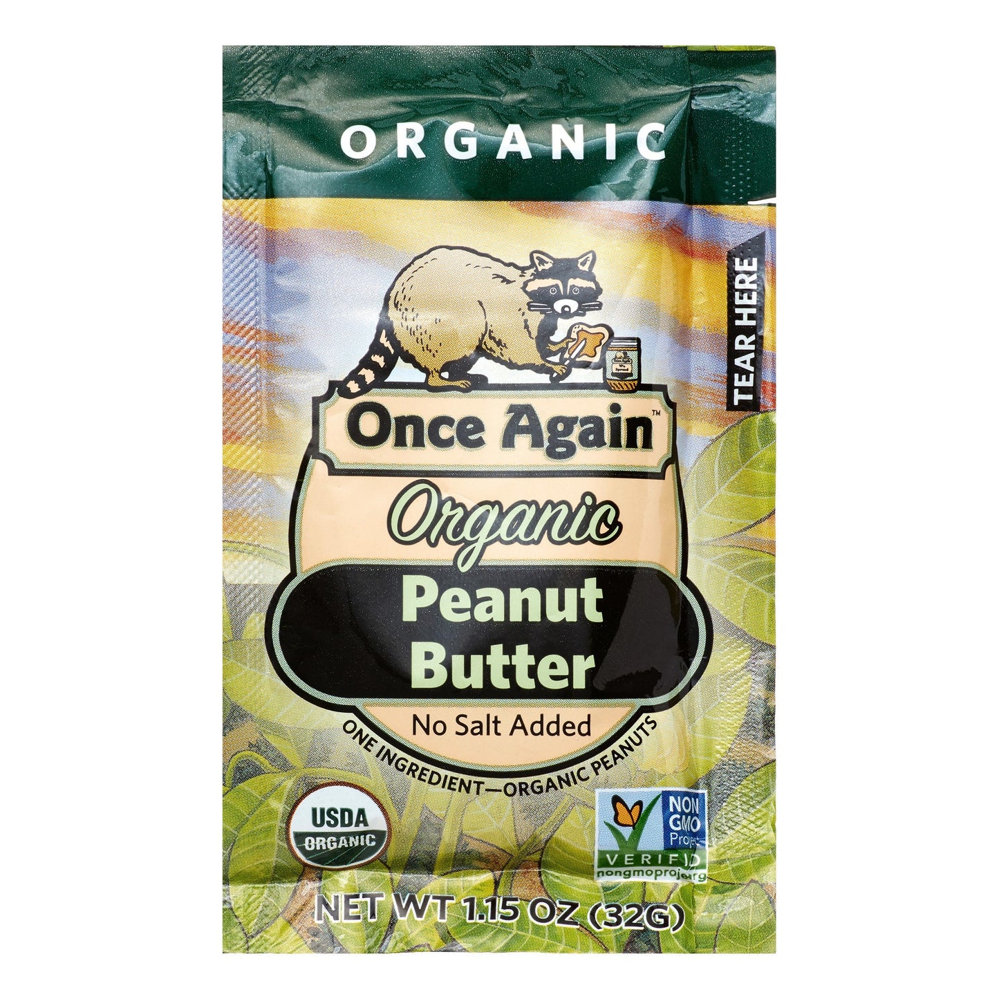 Once Again Nut Butter Peanut Butter Smooth Squeeze Pack; 1.15 Ounces; 10 Per Box; 6 Per Case - High Mart Wholesale
