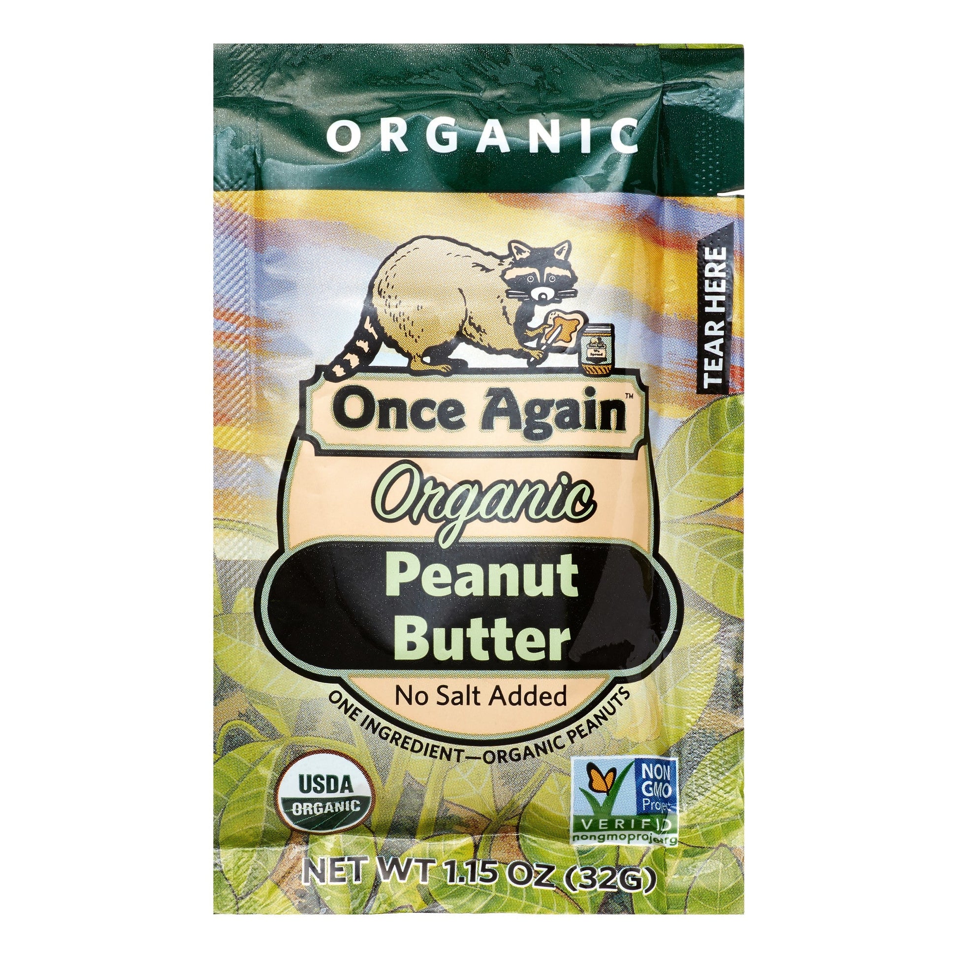 Once Again Nut Butter Peanut Butter Smooth Squeeze Pack; 1.15 Ounces; 10 Per Box; 6 Per Case - High Mart Wholesale