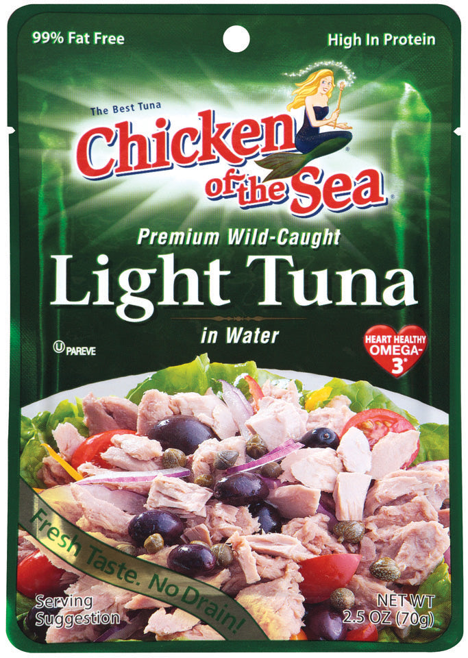 Chicken Of The Sea Lite Skipjack Small Pouch Tuna; 2.5 Ounce; 12 Per Case - High Mart Wholesale