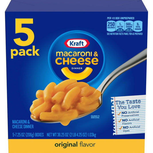 Kraft Macaroni & Cheese Dinner; 2.265 Pound; 5 Per Case