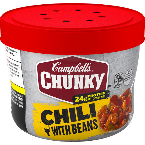 Campbell's Chunky Roadhouse Chili Microwaveable Soup; 15.25 Ounces; 8 Per Case - High Mart Wholesale