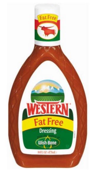 Western Fat Free Salad Dressing Bottle; 15 Fluid Ounce; 6 Per Case