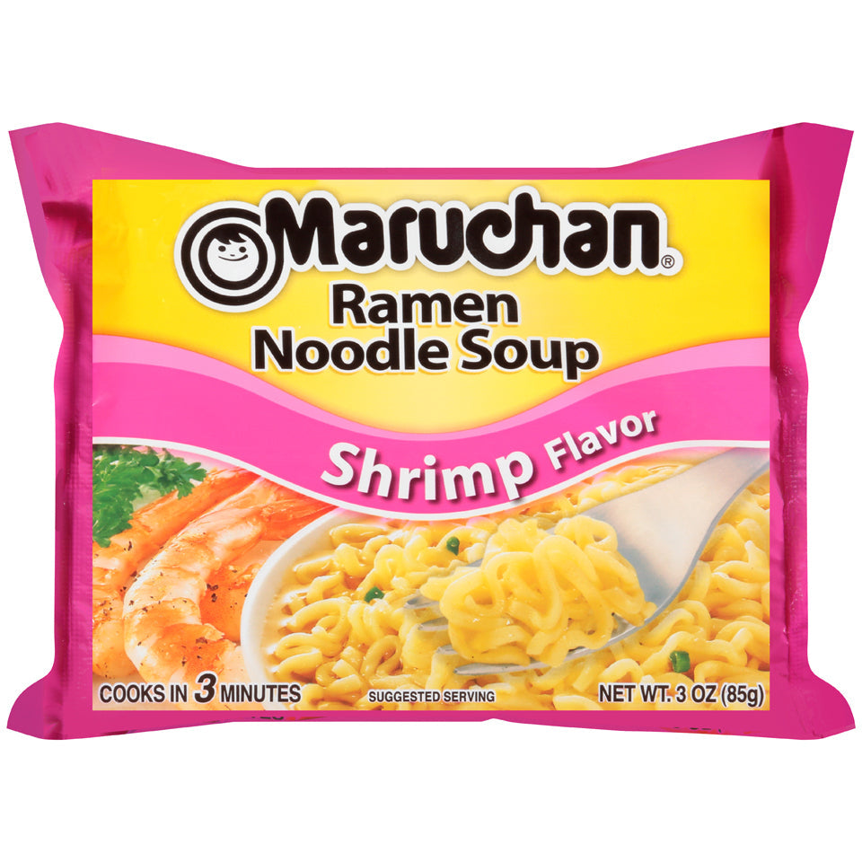 Maruchan Ramen Shrimp Flavored Ramen Noodle Soup; 3 Ounces; 24 Per Case - High Mart Wholesale