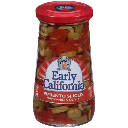Early California Salad Sliced With Pimento Olives Jar; 5.75 Ounce; 12 Per Case - High Mart Wholesale