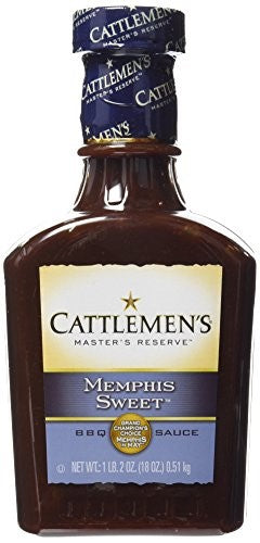 Cattlemen's Memphis Sweet Bbq Sauce Bottle; 18 Ounce; 12 Per Case