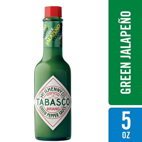 Tabasco Green Pepper Hot Sauce Bottle; 5 Fluid Ounce; 12 Per Case