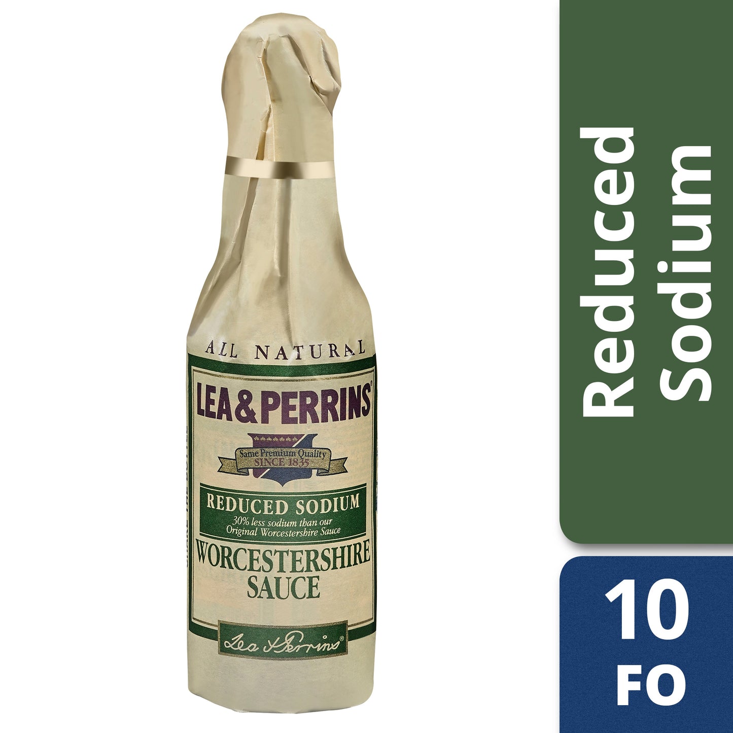 Lea & Perrins Reduced Sodium Worcestershire Sauce Bottle; 10 Fluid Ounce; 12 Per Case - High Mart Wholesale