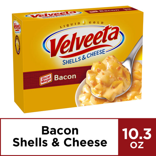 Velveeta Velveeta Dinner Shells & Cheese With Bacon; 10.3 Ounces; 12 Per Case