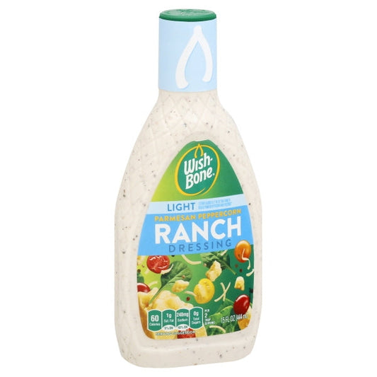 Wish-Bone Light Parmesan Peppercorn Ranch Dressing Bottle; 15 Fluid Ounce; 6 Per Case