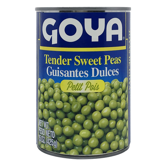 Goya Tender Sweet Peas; 15 Ounces; 24 Per Case - High Mart Wholesale