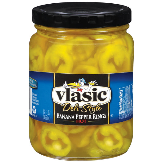 Vlasic Banana Pepper Rings Hot; 12 Fluid Ounces; 6 Per Case - High Mart Wholesale