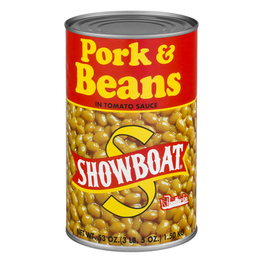 Showboat Pork & Beans; 53 Ounces; 6 Per Case