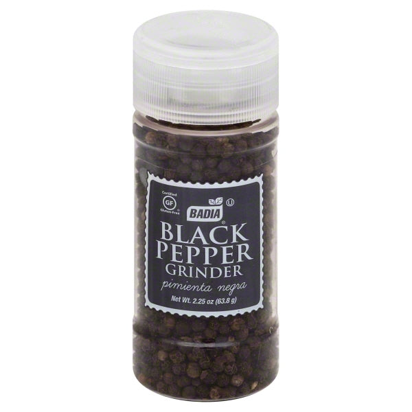 Badia Black Pepper Whole Grinder; 2.25 Ounces; 8 Per Case