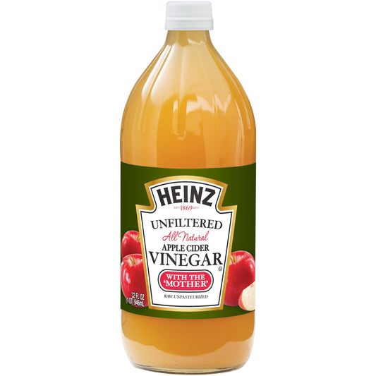 Heinz Apple Cider Vinegar Bottle; 32 Fluid Ounce; 6 Per Case