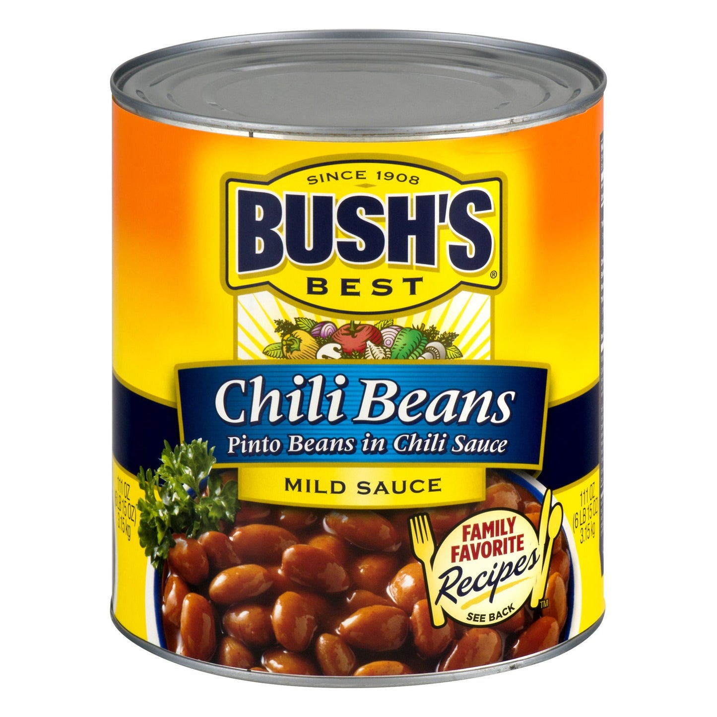 Bush's Best Beans In Chili Sauce; 111 Ounces; 6 Per Case