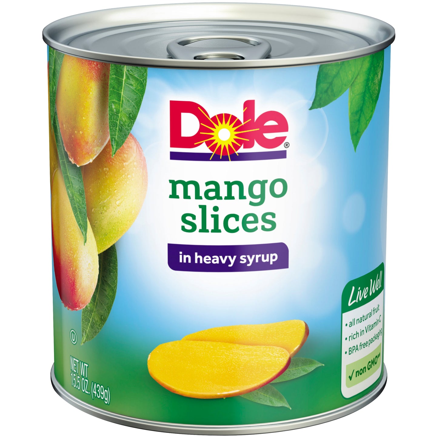 Dole Mango In Syrup; 15.5 Ounces; 12 Per Case