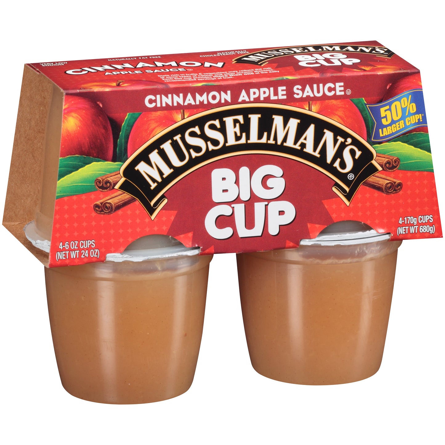 Musselman's Cinnamon Apple Sauce Big Cup; 24 Ounces; 12 Per Case