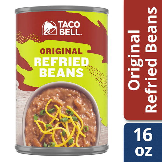 Taco Bell Beans Refried; 1 Pound; 12 Per Case
