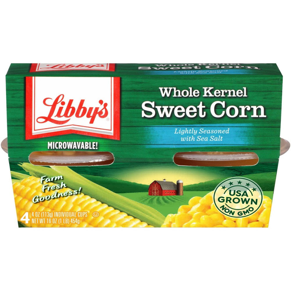 Libby's Corn Whole Kernel 4 Pack; 4 Ounce; 6 Per Case