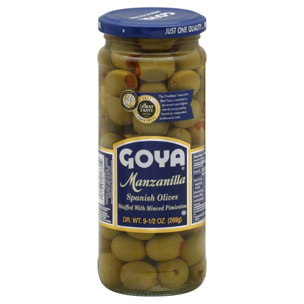 Goya Manzanilla Spanish Olives; 9.5 Ounces; 12 Per Case