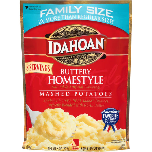 Idahoan Foods Buttery Homestyleâ® Mashed Potatoes Family Style; 8 Ounce; 8 Per Case