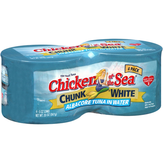 Chicken Of The Sea Tuna Chunk Albacore In Water; 20 Ounces; 6 Per Case - High Mart Wholesale
