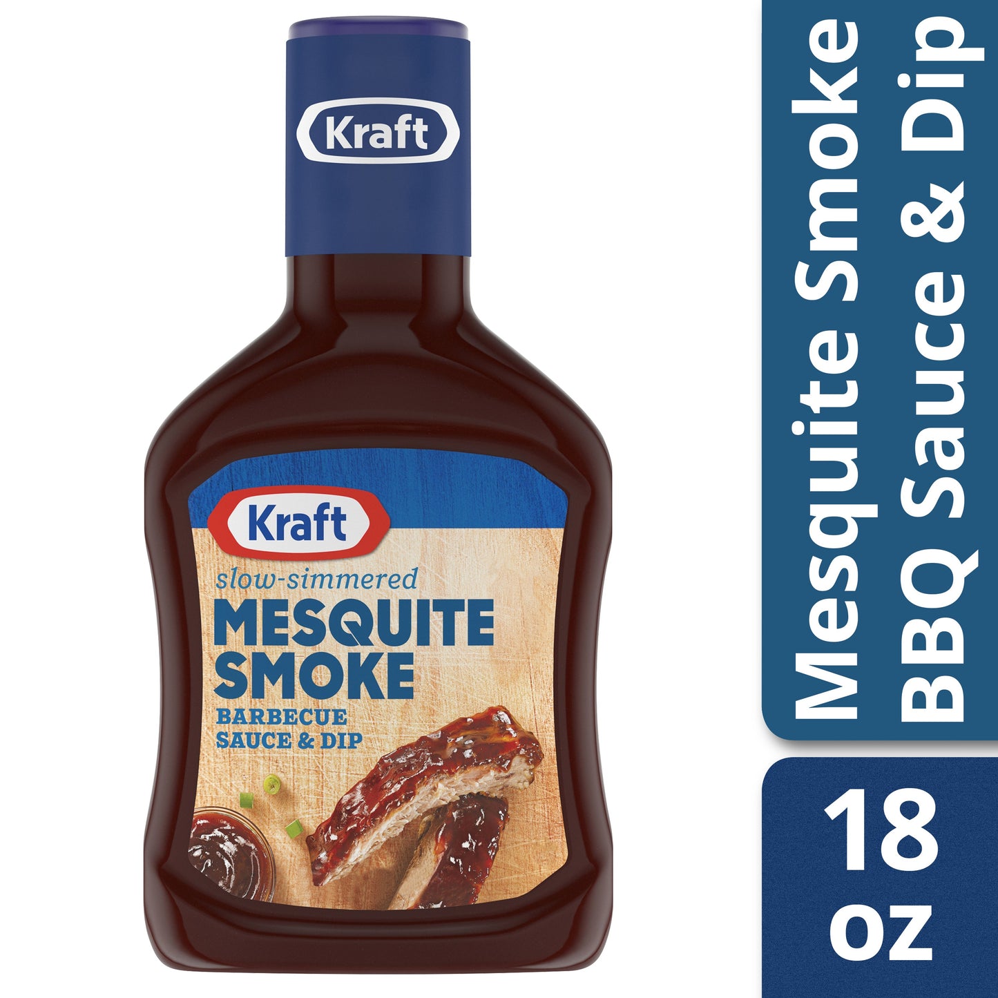 Kraft Mesquite Smoke Bbq Sauce Bottle; 1.125 Pound; 12 Per Case