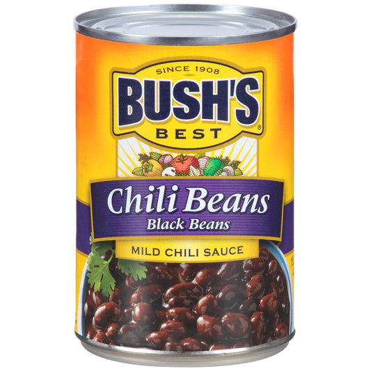 Bush's Best Chili Beans Black Beans Mild Chili Sauce; 15.5 Ounces; 12 Per Case