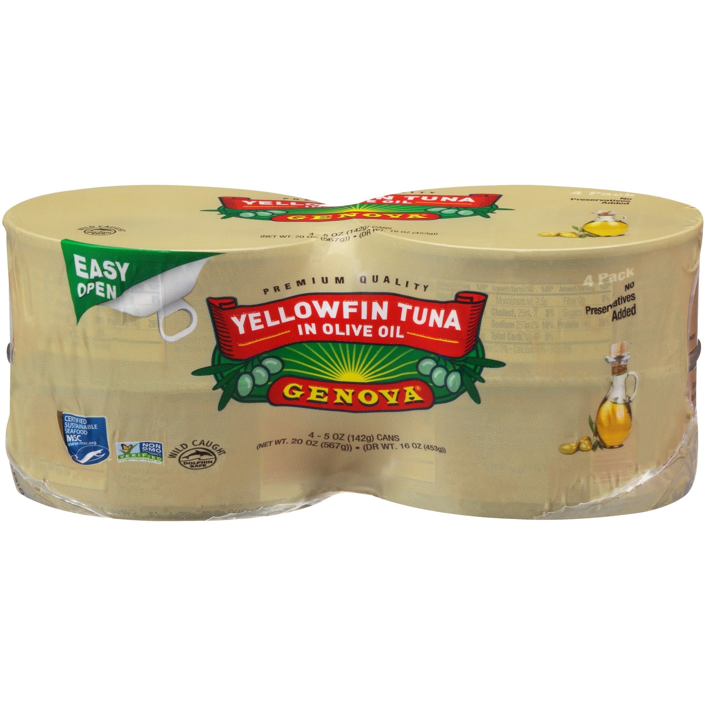 Genova Canned Tuna In Olive Oil 5 Ounce; 20 Ounces; 6 Per Case - High Mart Wholesale