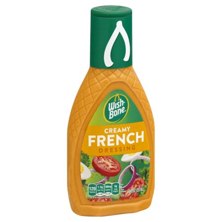 Wish-Bone Deluxe French Dressing Bottle; 8 Fluid Ounce; 12 Per Case